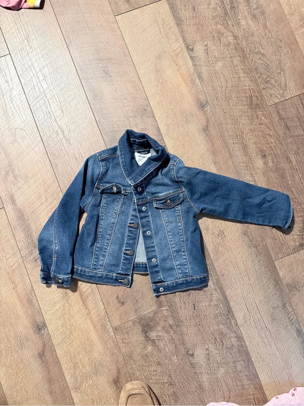 Old Navy Blue Kids Denim Jacket with Button Front